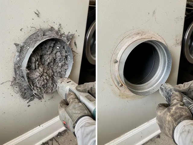 Professional clogged vent cleaning by Seekonk Dryer Vent Cleaning in Seekonk