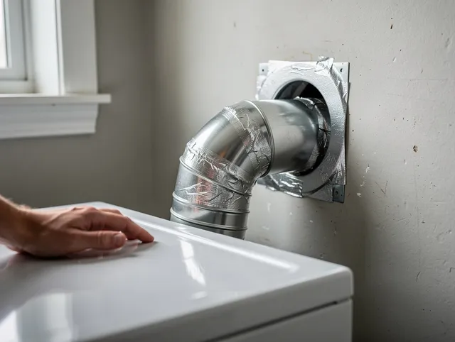 Seekonk Dryer Vent Cleaning expert performing professional dryer vent repair and installation in Seekonk