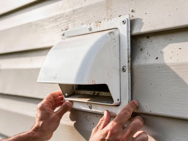 Seekonk Dryer Vent Cleaning technician delivering thorough residential dryer vent cleaning service in Seekonk